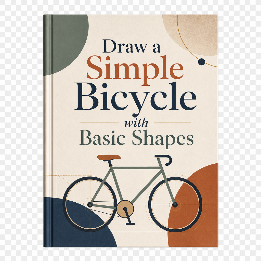 Draw a Simple Bicycle with Basic Shapes ebook cover